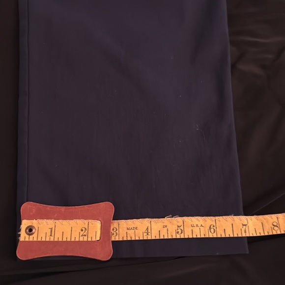 Attyre Slip on Stretch Ankle Cropped Pants, Navy Versatile Office, Casual, Party - Picture 6 of 8